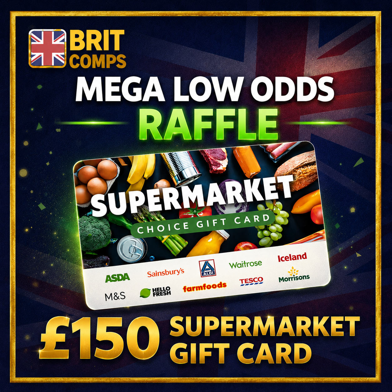 £150 SUPERMARKET GIFT CARD