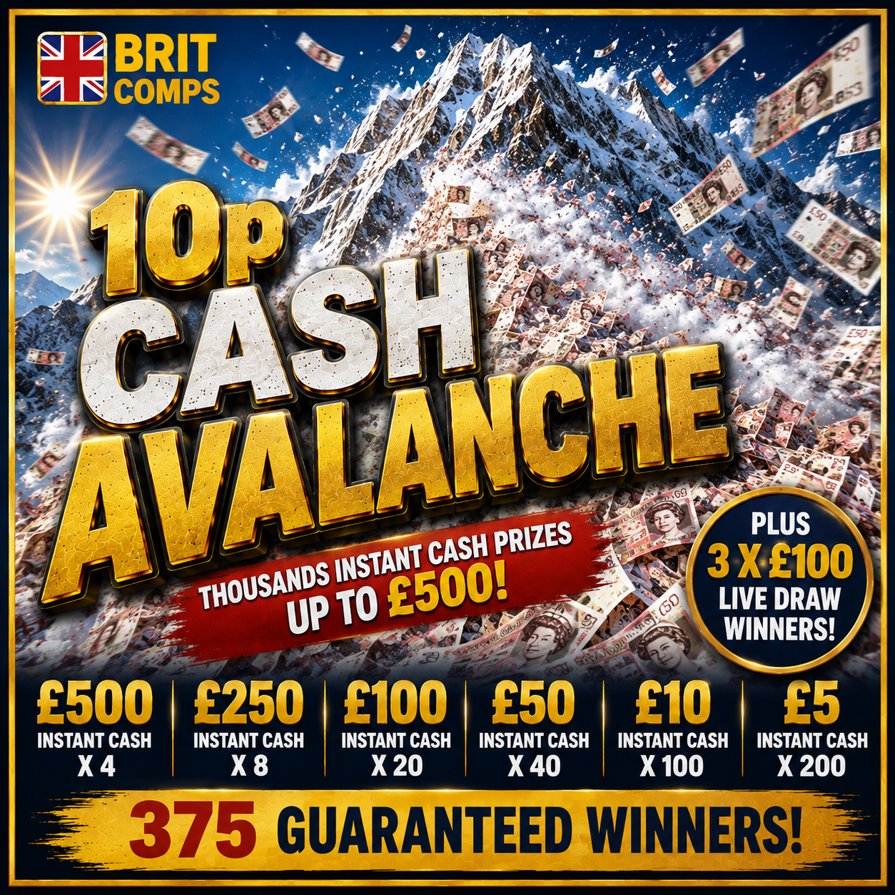 💥 10p CASH AVALANCHE 💥