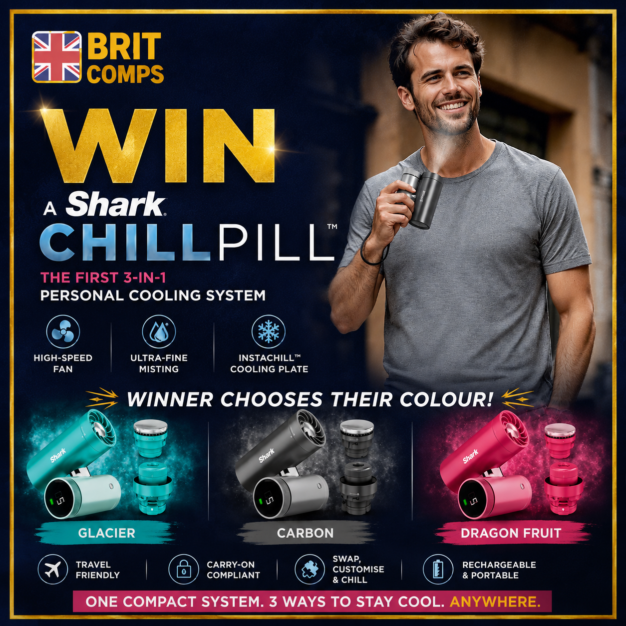 ❄️ WIN A Shark ChillPill 3-in-1 Personal Cooling System! ❄️