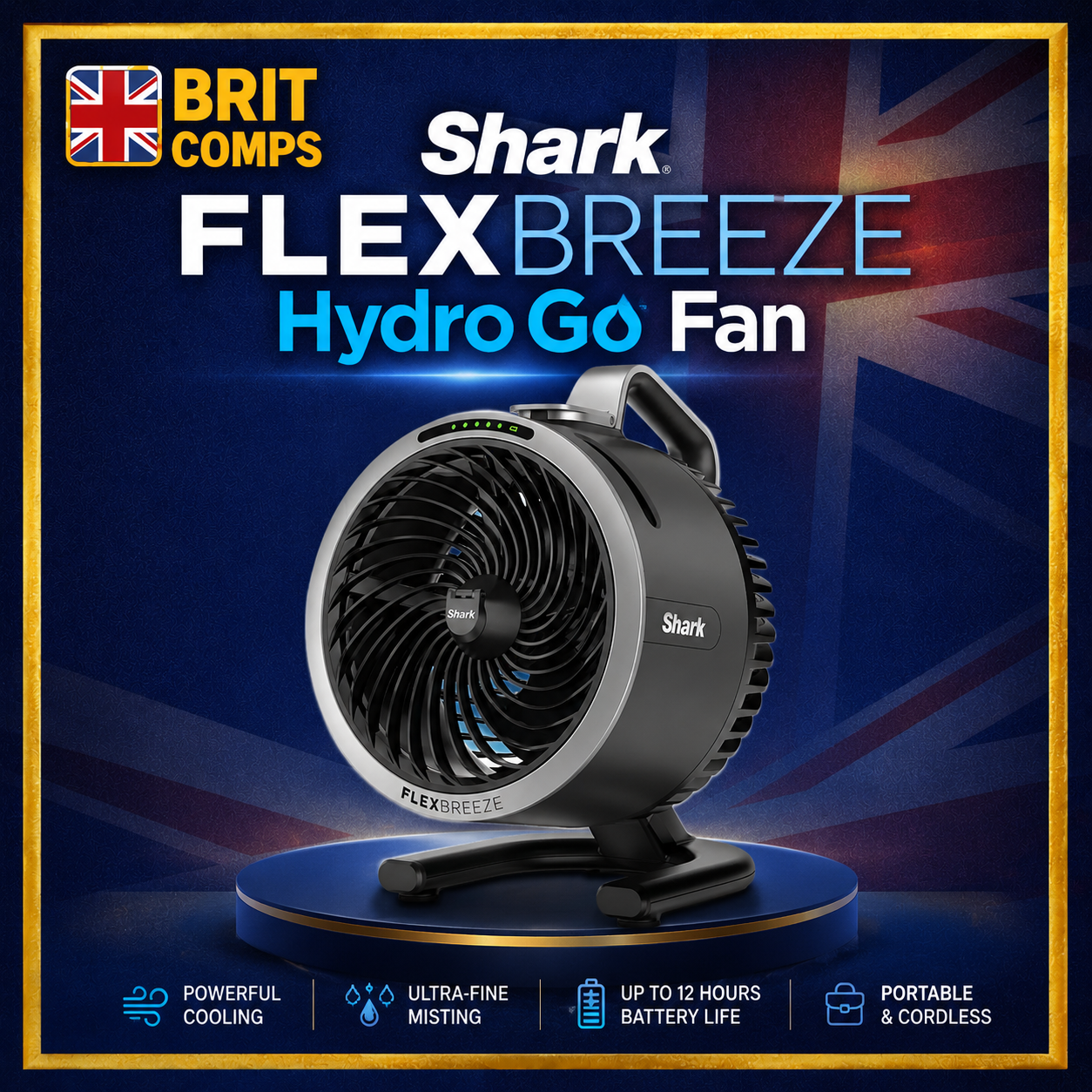 🌬️ WIN A SHARK FLEXBREEZE HYDROGO MISTING FAN! 💦