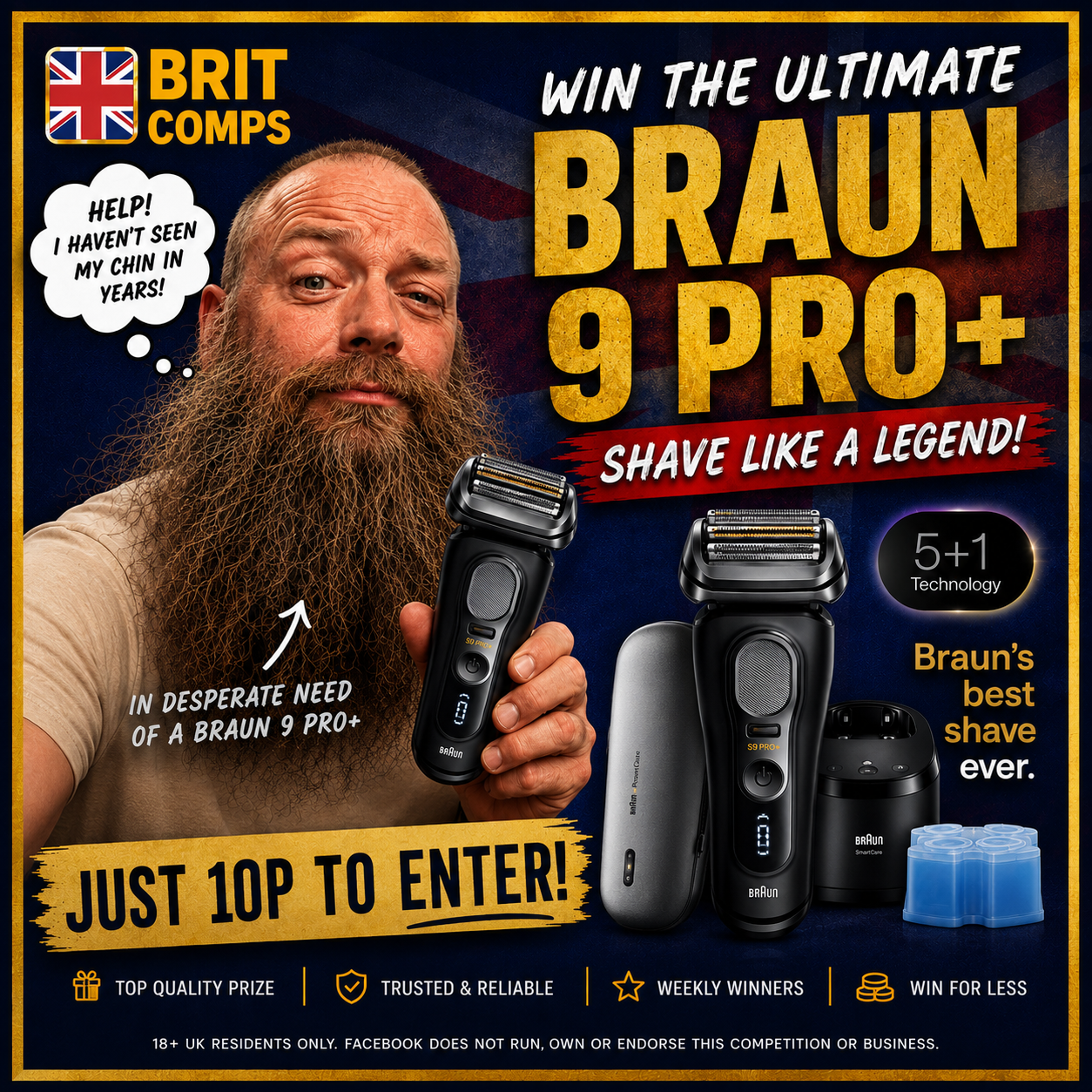 🪒 BRAUN SERIES 9 PRO+ BUNDLE– BRAUN'S BEST EVER SHAVER! 🪒