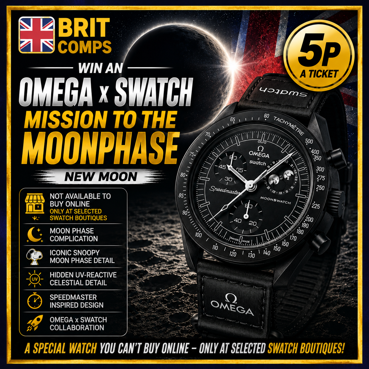 WIN AN OMEGA X SWATCH WATCH