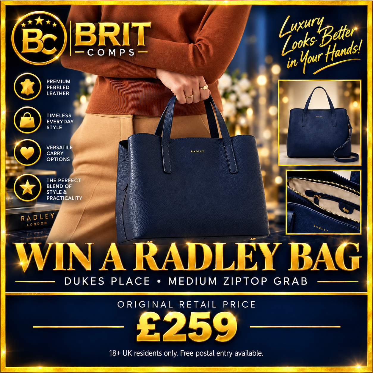WIN THIS STUNNING RADLEY HANDBAG