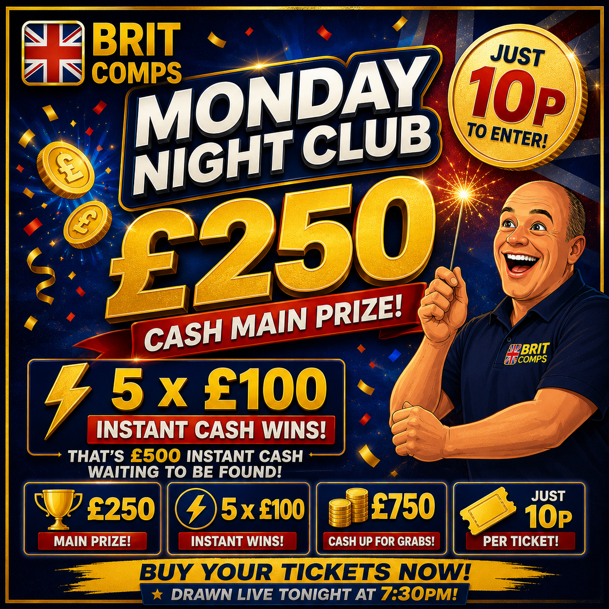💥 THE MONDAY NIGHT CLUB – NOW BIGGER & BETTER! 💥
