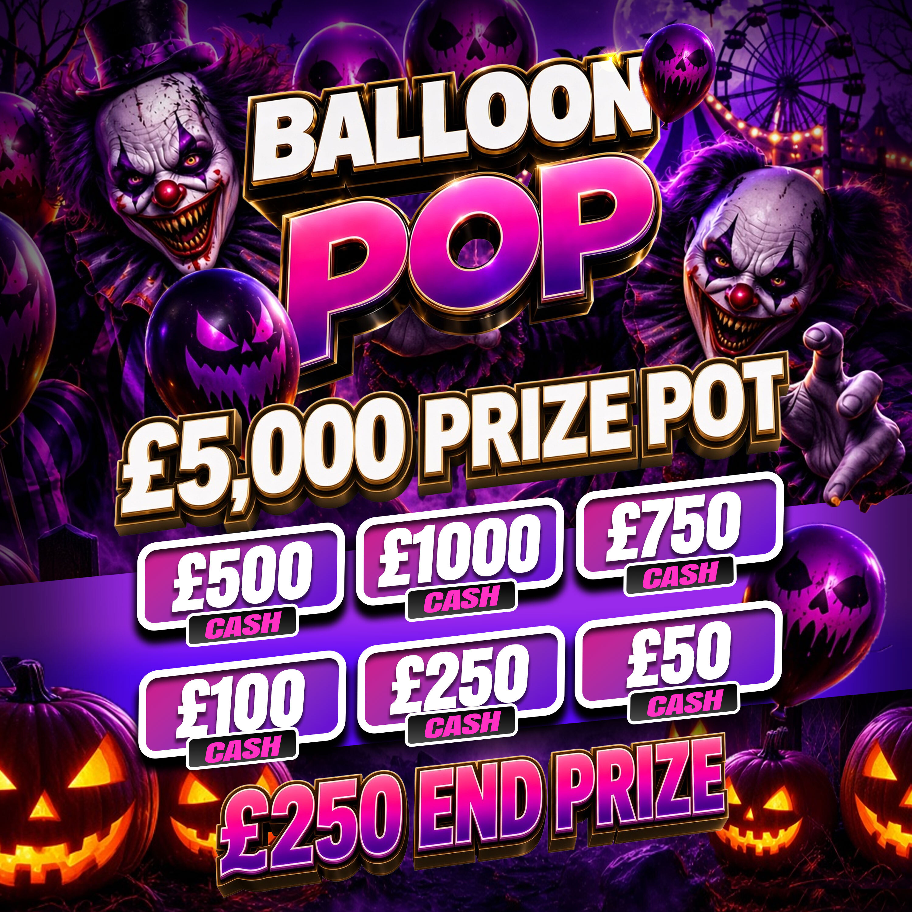 £5k Balloon Pop