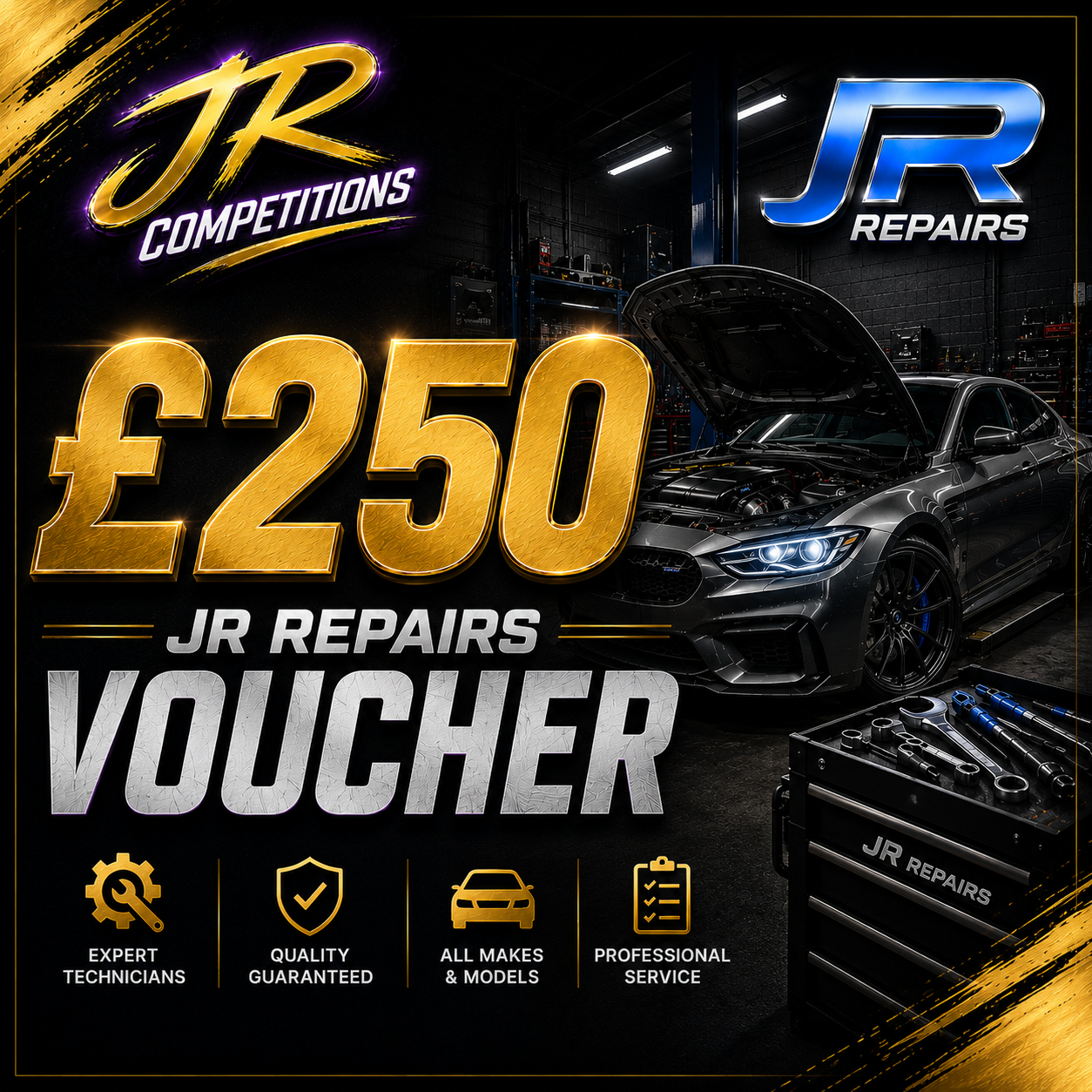 £250 Voucher for JR Repairs