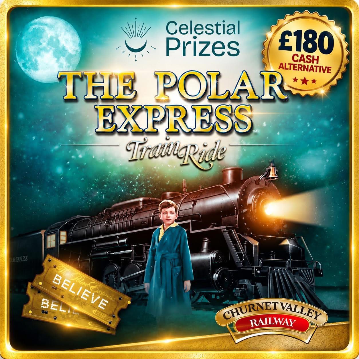 Polar Express Train Ride - 4 premium tickets