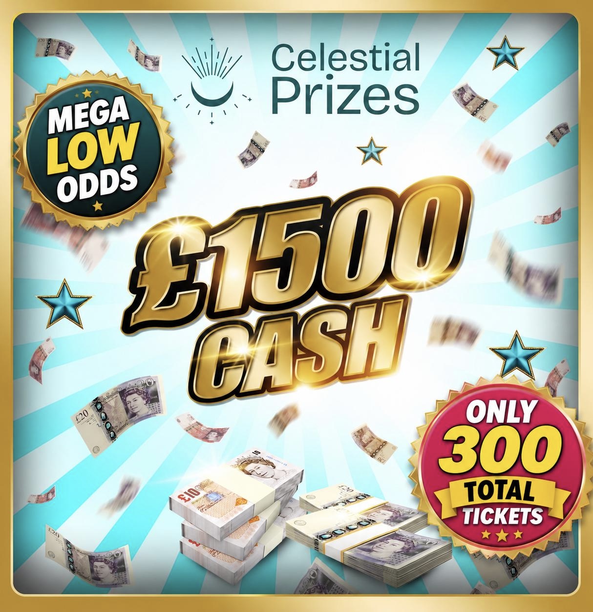 Win £1500 cash 💷 Low odds 🔥