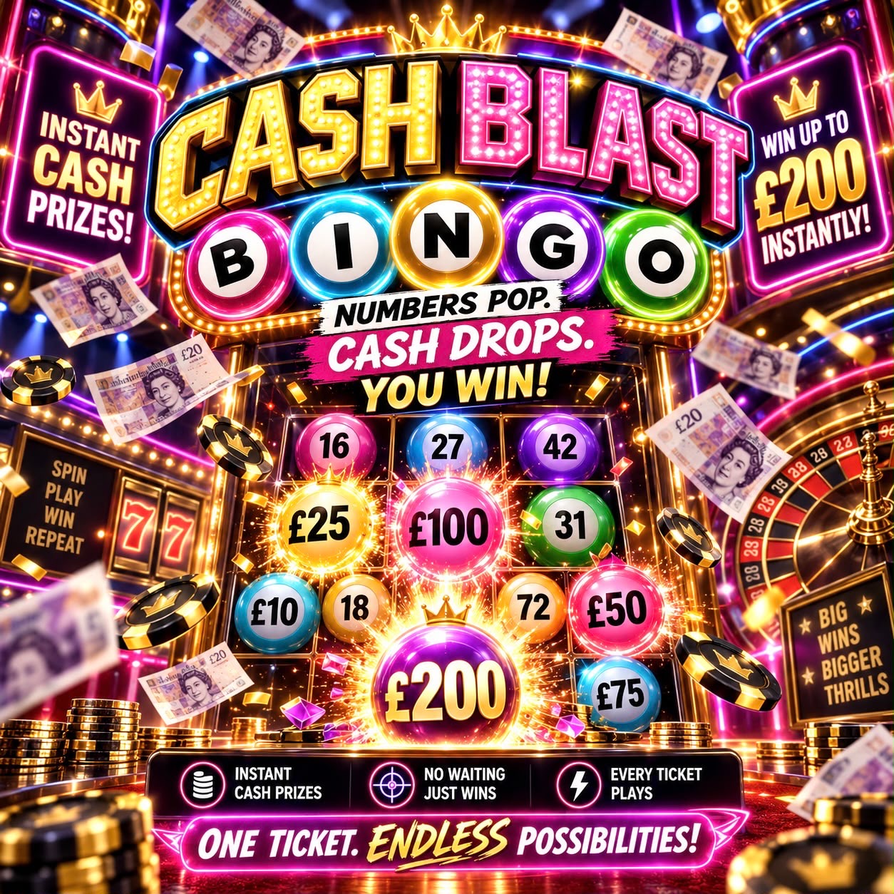 Cash Blast Bingo