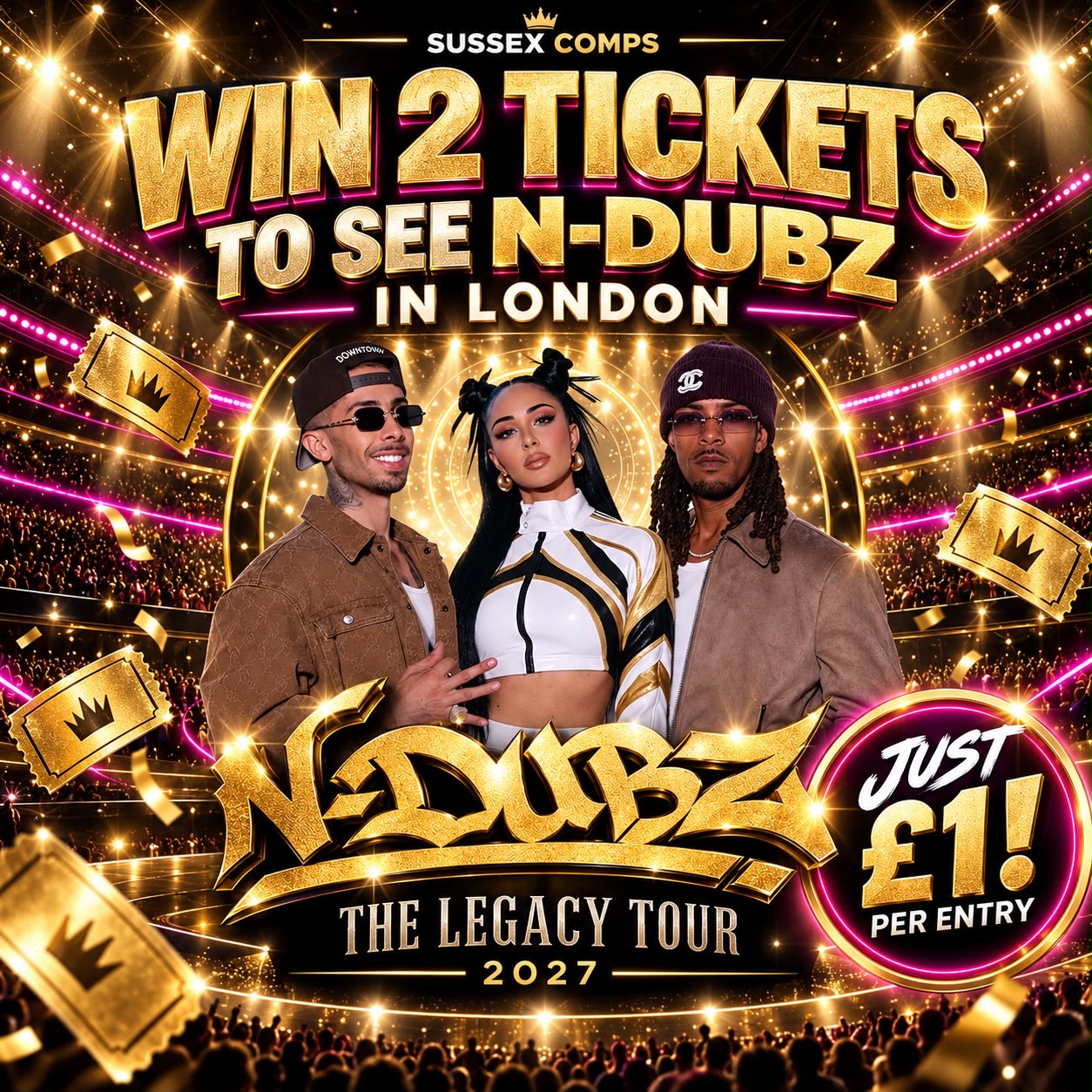 Win 2 Tickets to see N-Dubz in London!