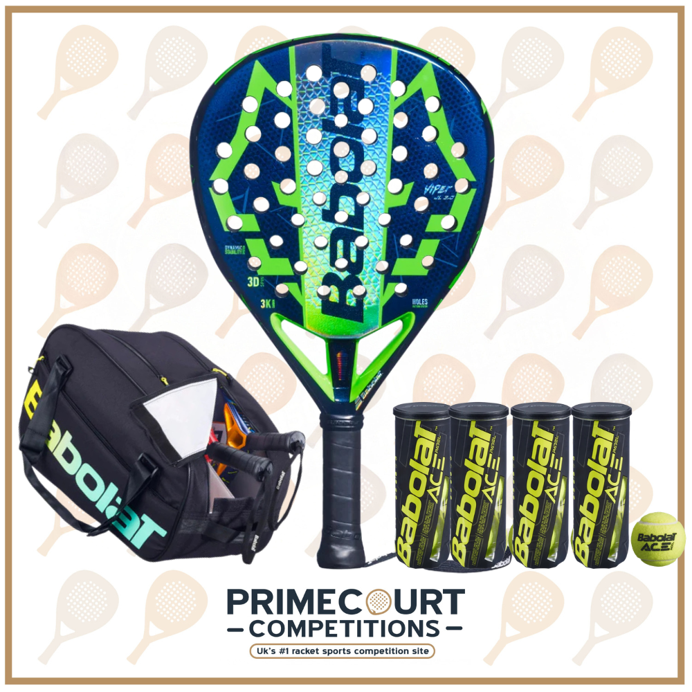 Babolat Viper Juan Lebron 3.0 Padel Racket Blue Depths (BUNDLE)