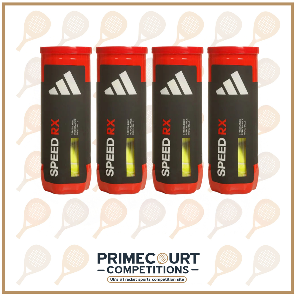 (AUTODRAW) 4 x Adidas Speed Rx Balls ( Tube of 3 ) *Whatsapp Exclusive - Read Description*