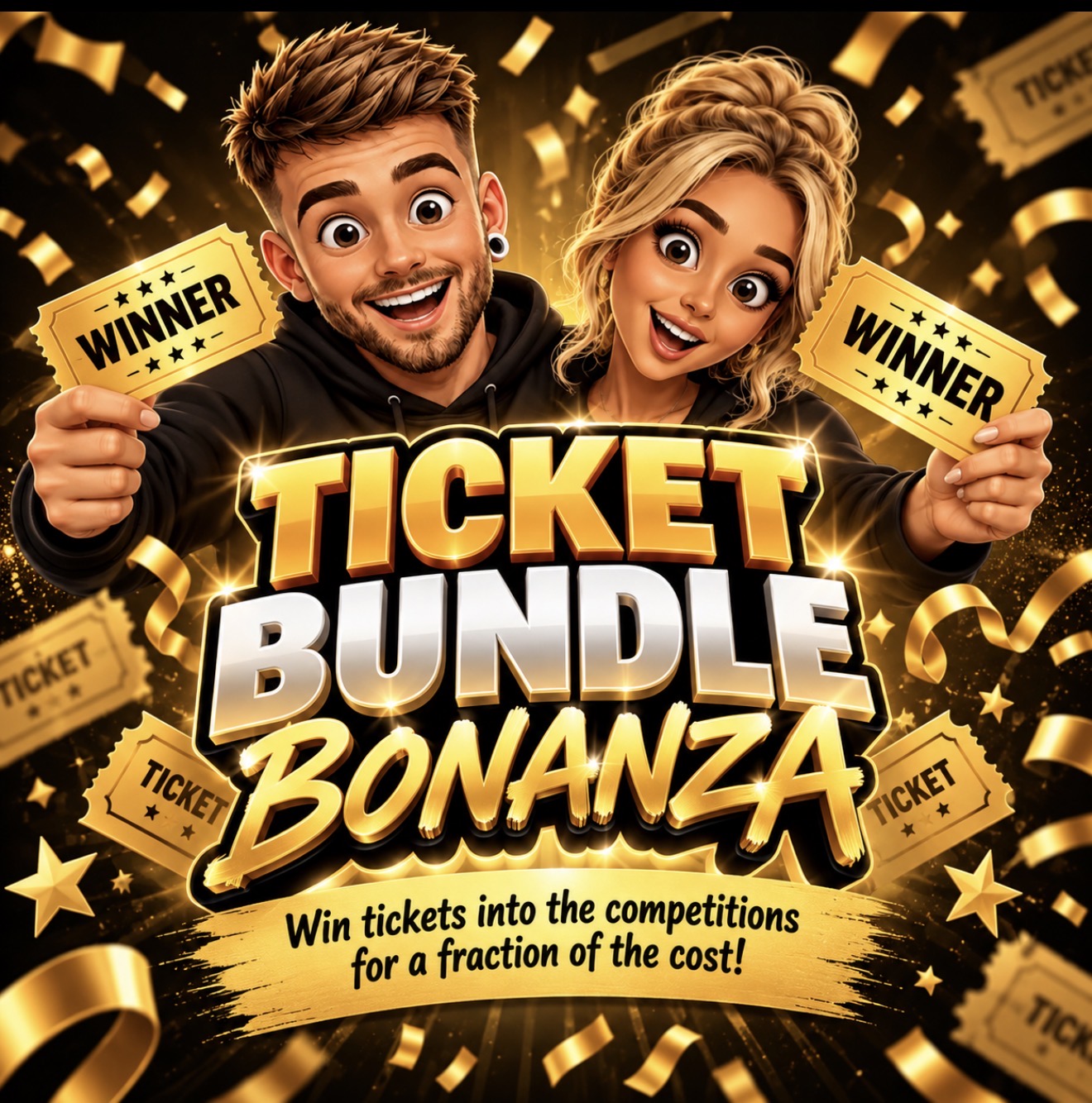WIN TICKETS FOR A FRACTION OF THE COST!
